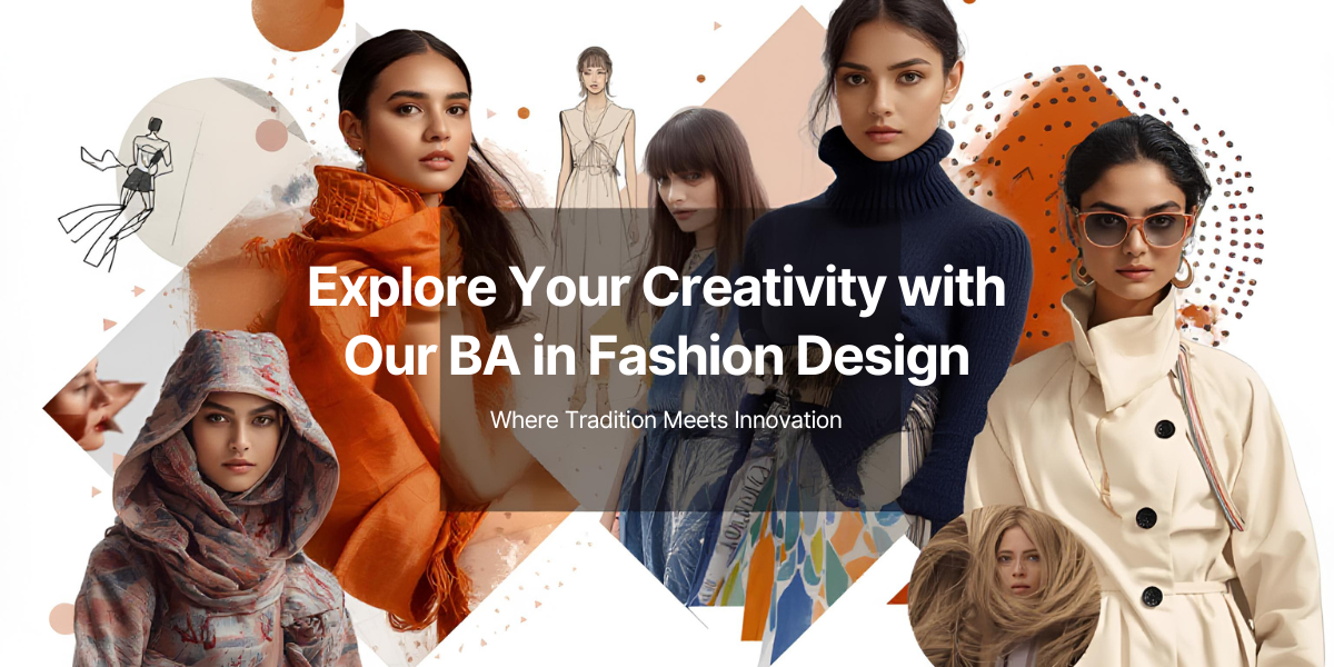 Dynamic Fashion Design Collage Banner (1200 x 600 px)